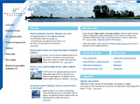 Schermafdruk van de homepage (startpagina) van de toenmalige, prijswinnende website van Wetterskip Fryslan