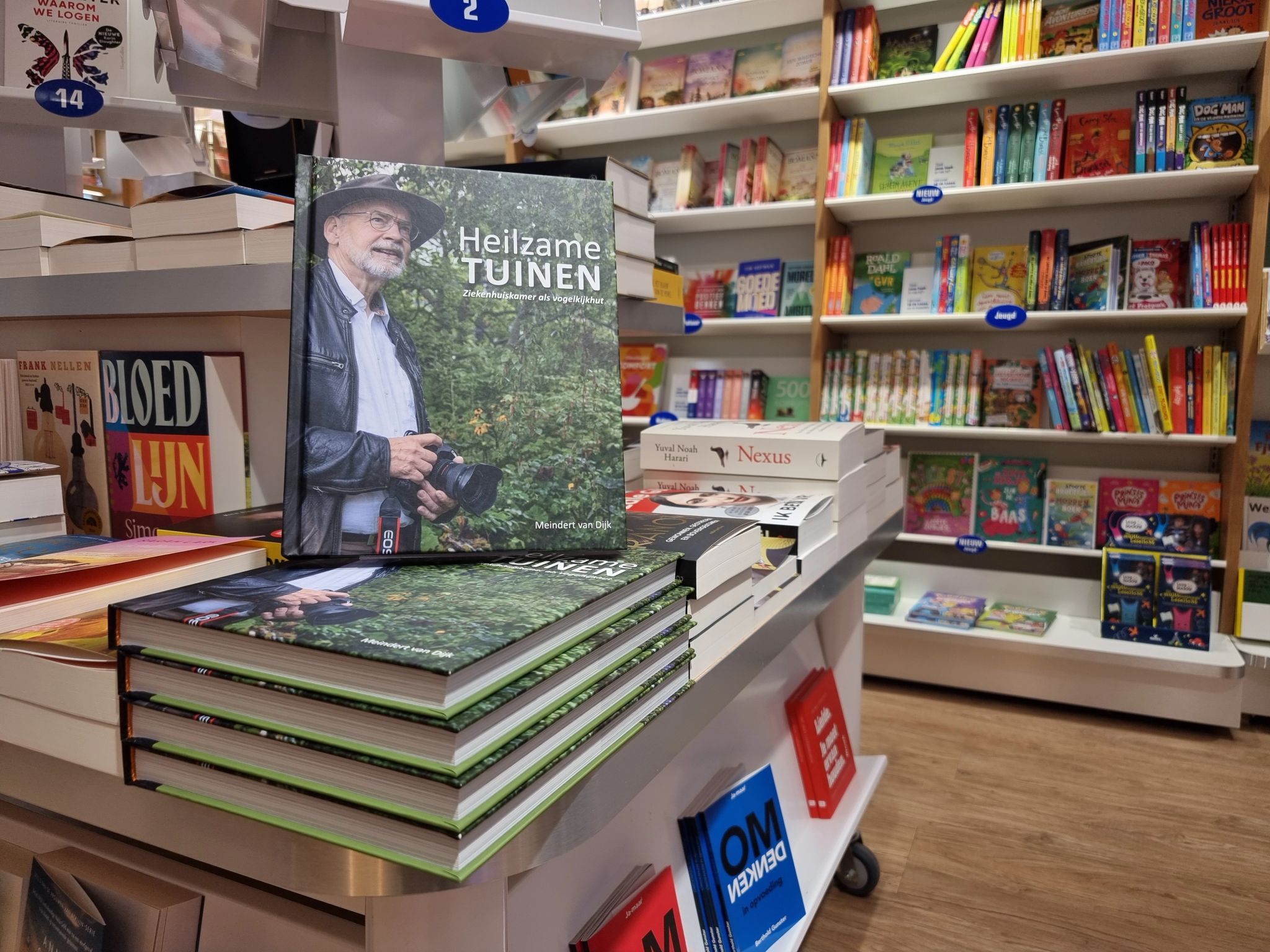 Foto van boeken in boekwinkel